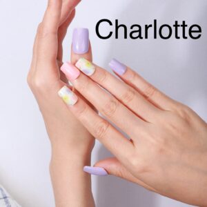 Semi-Cured Gel Nail Wrap: Charlotte